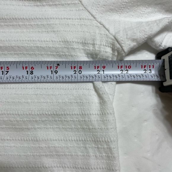 Ralph Lauren White 3/4 Sleeve Ribbed Tee - Picture 7 of 8